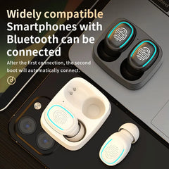 Wireless Bluetooth Headset Touch Light Mini