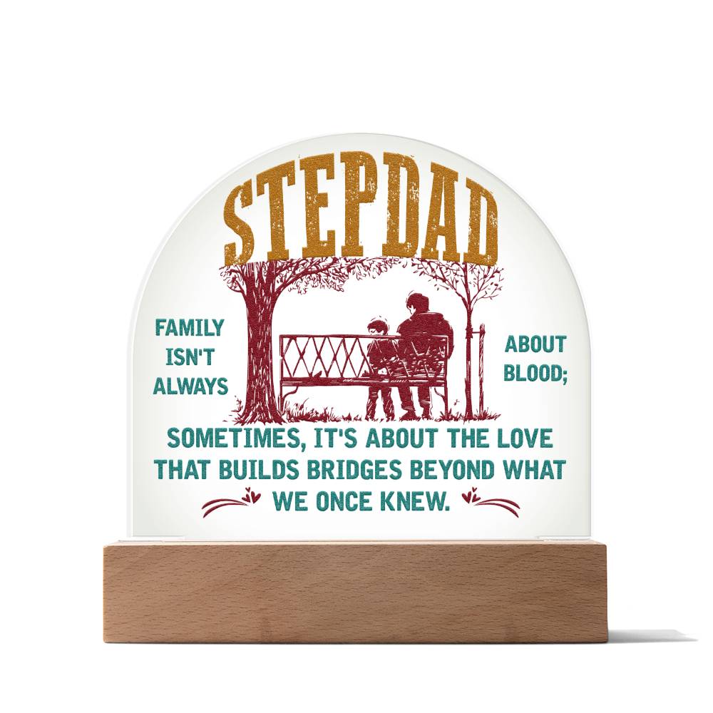 Dome Acrylic Plaque - Stepdad