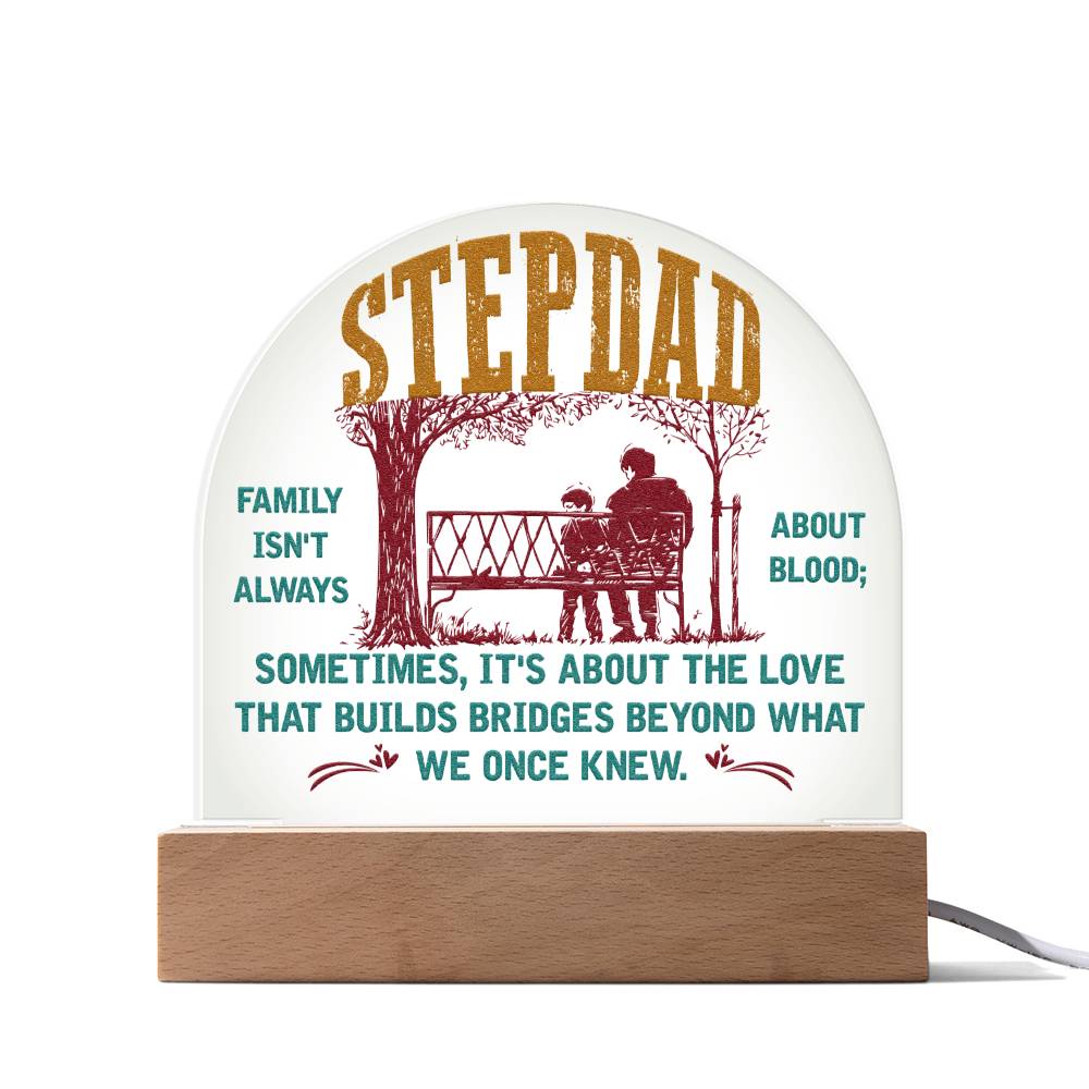 Dome Acrylic Plaque - Stepdad