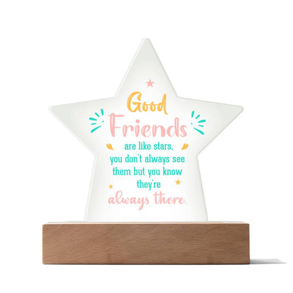 Star Acrylic Plaque - Good Friends