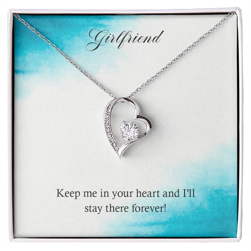 Forever Love Necklace - For Girlfriend Keep Me In Your Heart