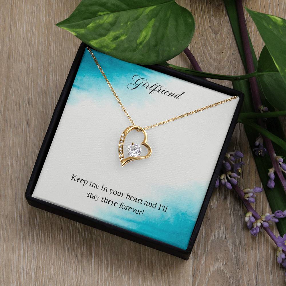 Forever Love Necklace - For Girlfriend Keep Me In Your Heart