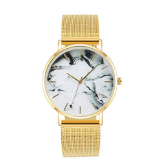 Rose Gold Mesh Women's Wrist Watch