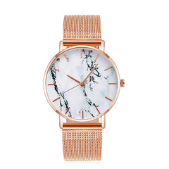 Rose Gold Mesh Women's Wrist Watch